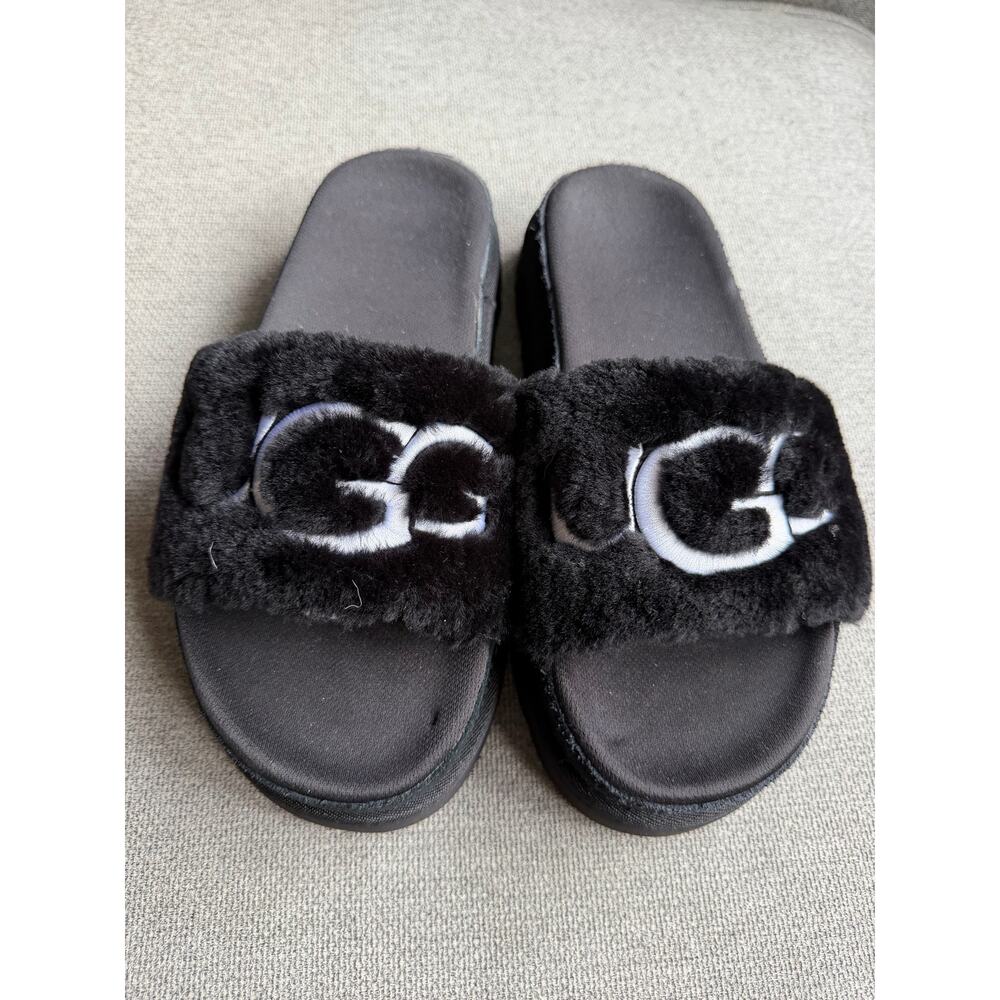 UGG Dakota Slippers Black White Women's 8